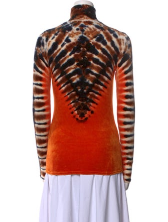Proenza Schouler Tie-Dye Print Turtleneck Sweatshirt