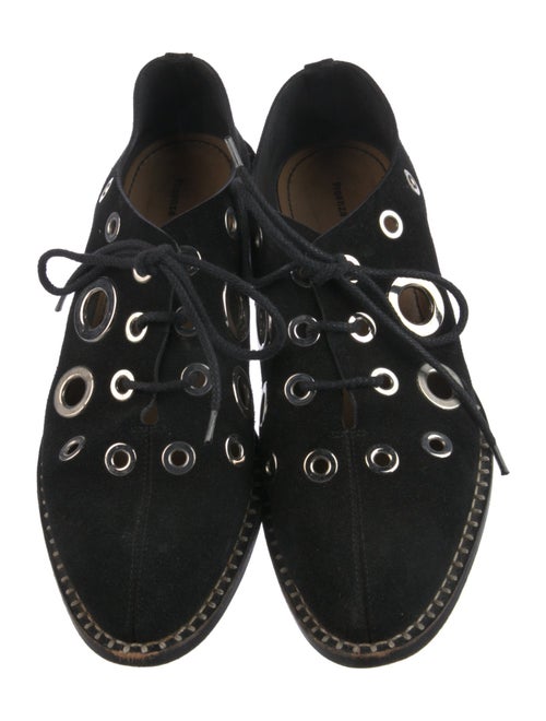 Proenza Schouler Suede Cutout Accent Oxfords