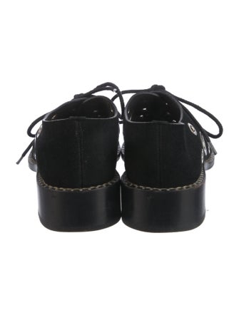 Proenza Schouler Suede Cutout Accent Oxfords