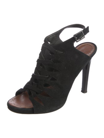 Proenza Schouler Suede Slingback Sandals