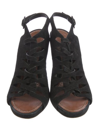 Proenza Schouler Suede Slingback Sandals