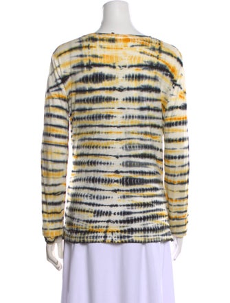Proenza Schouler Tie-Dye Print Scoop Neck T-Shirt