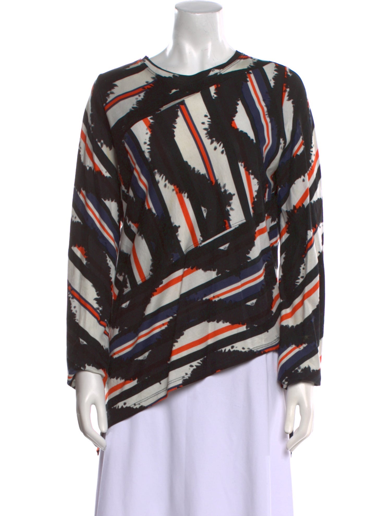 Proenza Schouler Printed Bateau Neckline Sweatshirt