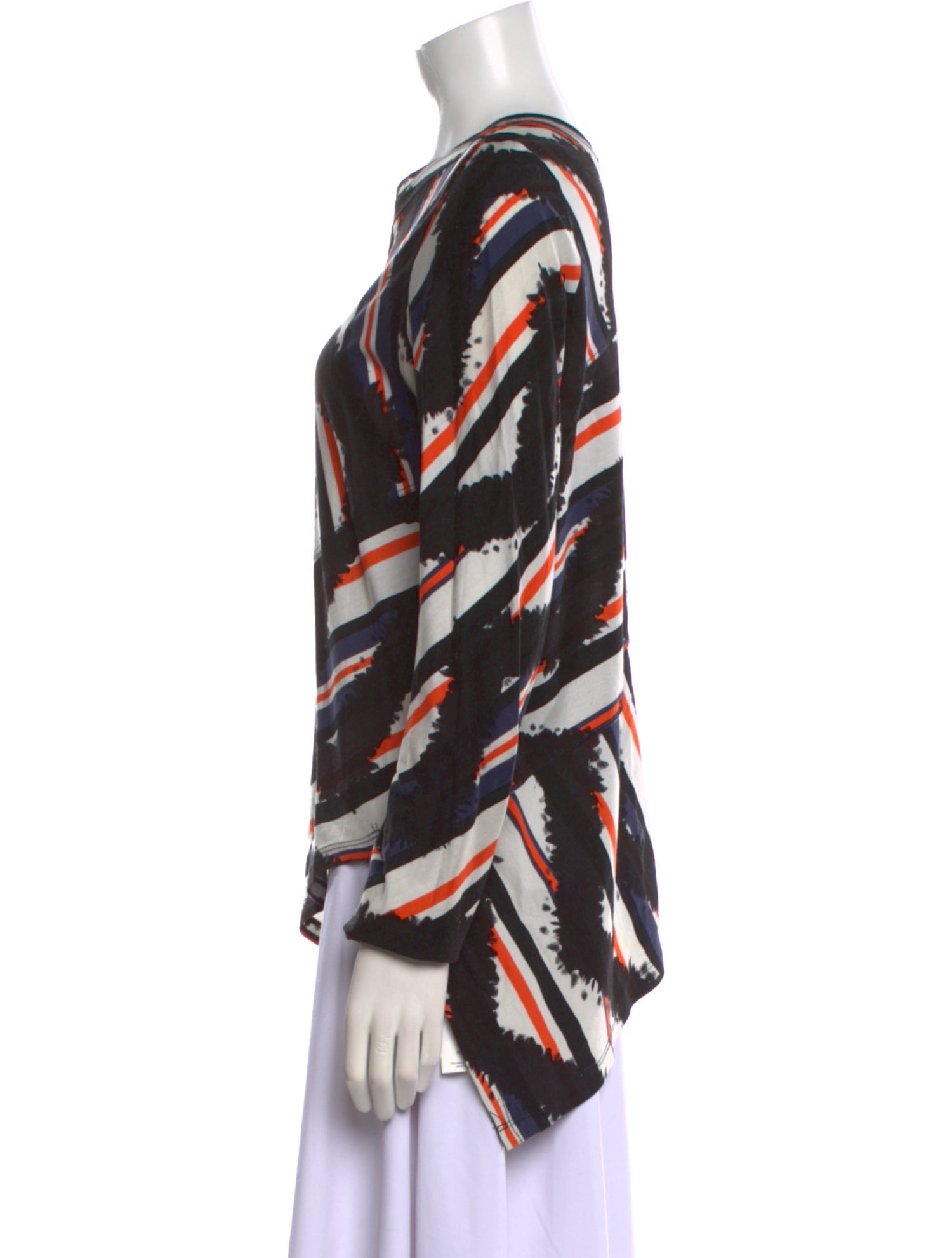 Proenza Schouler Printed Bateau Neckline Sweatshirt