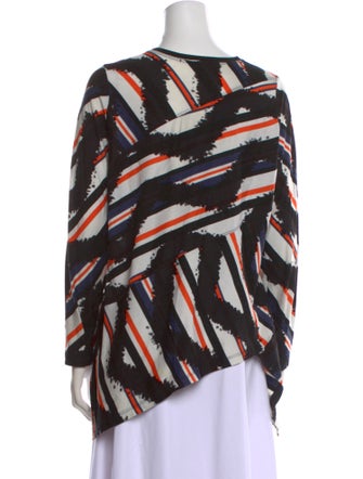 Proenza Schouler Printed Bateau Neckline Sweatshirt