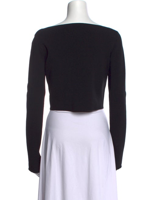 Proenza Schouler Bateau Neckline Long Sleeve Crop Top