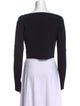 Proenza Schouler Bateau Neckline Long Sleeve Crop Top