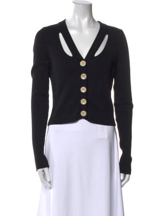 Proenza Schouler Silk V-Neck Sweater