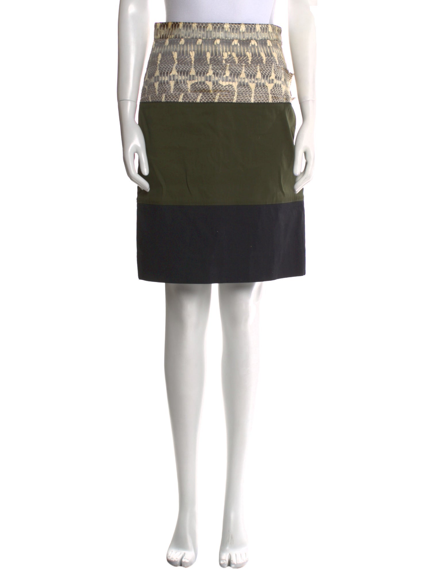 Proenza Schouler Striped Knee-Length Skirt