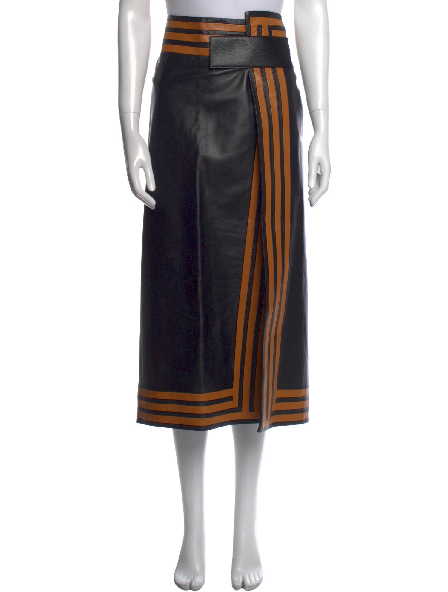 Proenza Schouler Lambskin Midi Length Skirt