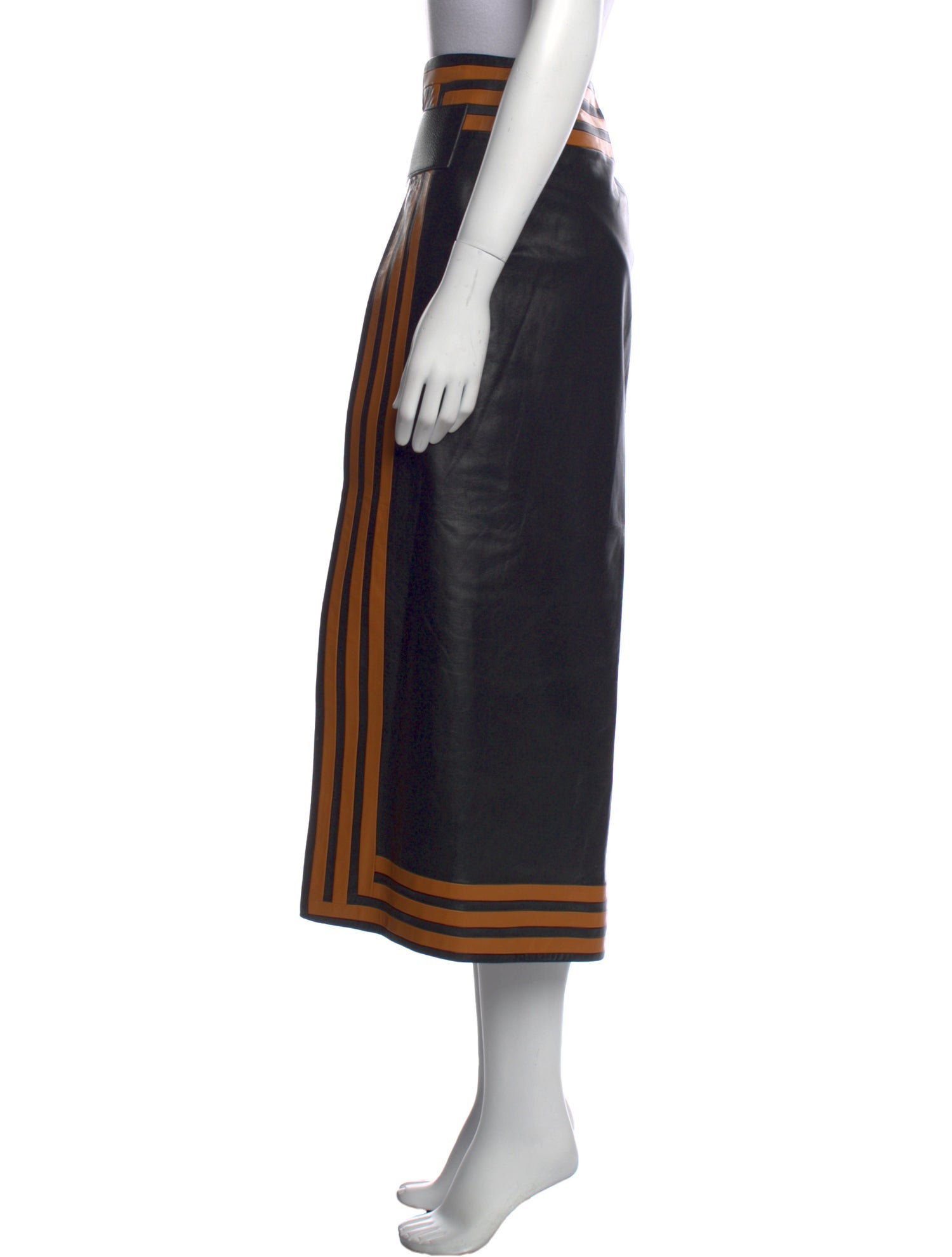 Proenza Schouler Lambskin Midi Length Skirt
