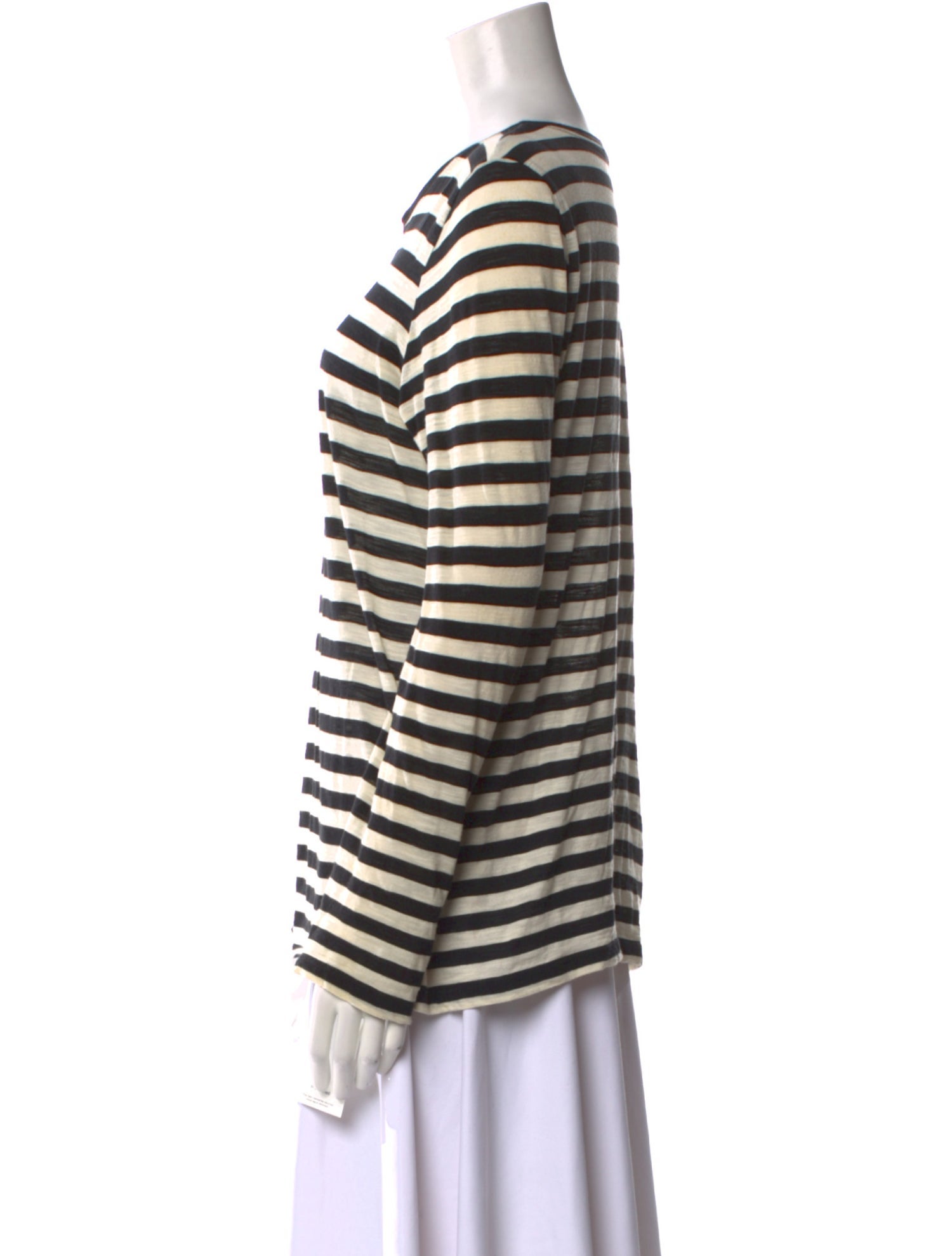 Proenza Schouler Striped Scoop Neck Top