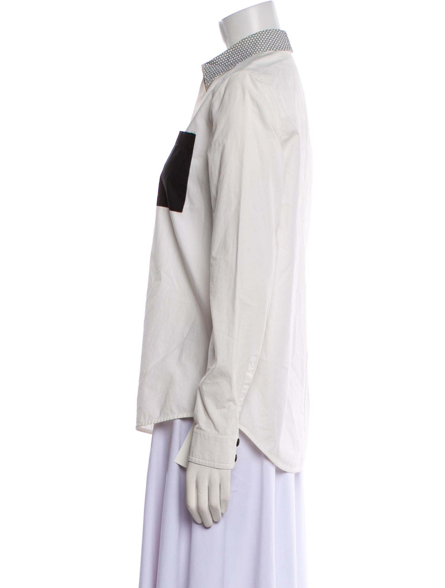 Proenza Schouler Long Sleeve Button-Up Top