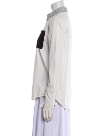 Proenza Schouler Long Sleeve Button-Up Top