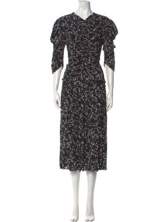 Proenza Schouler Printed Long Dress