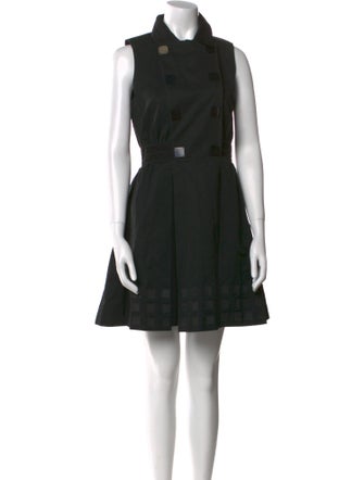 Proenza Schouler Mock Neck Mini Dress