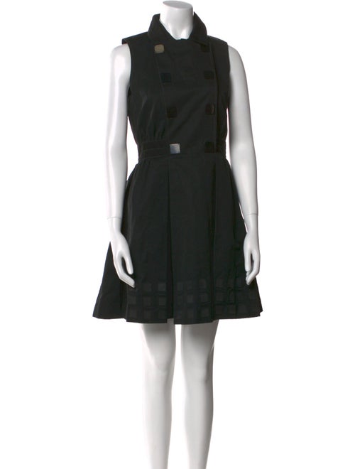 Proenza Schouler Mock Neck Mini Dress