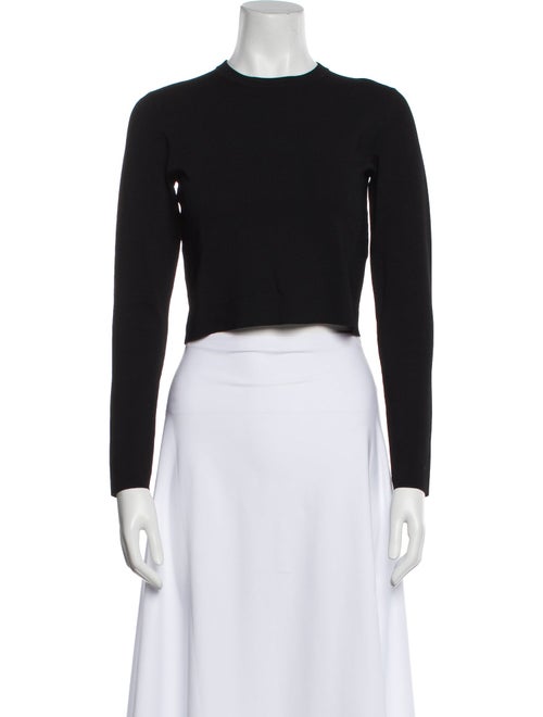 Proenza Schouler Crew Neck Long Sleeve Crop Top