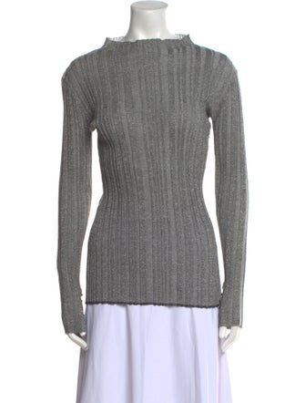 Proenza Schouler Bateau Neckline Long Sleeve Top