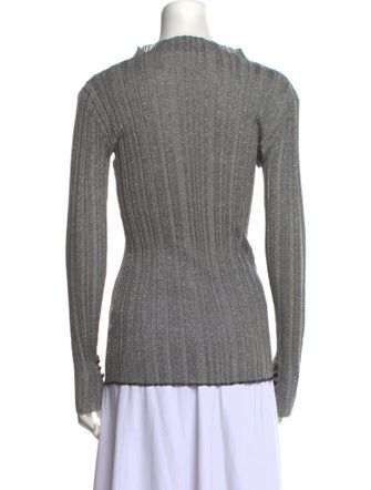 Proenza Schouler Bateau Neckline Long Sleeve Top