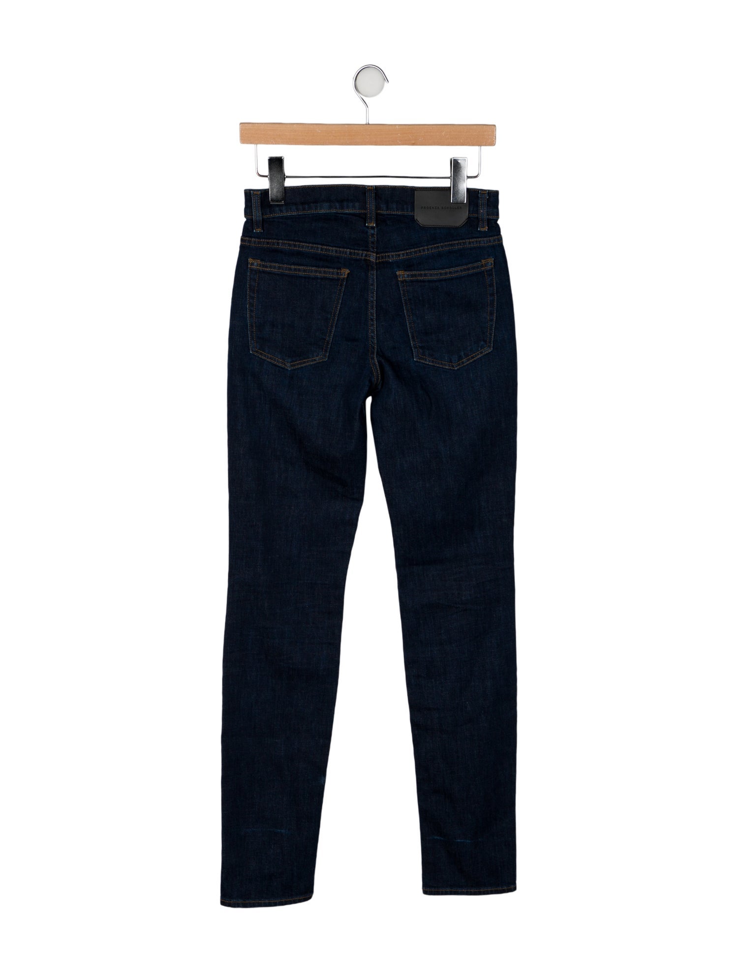 Proenza Schouler Mid-Rise Straight Leg Jeans