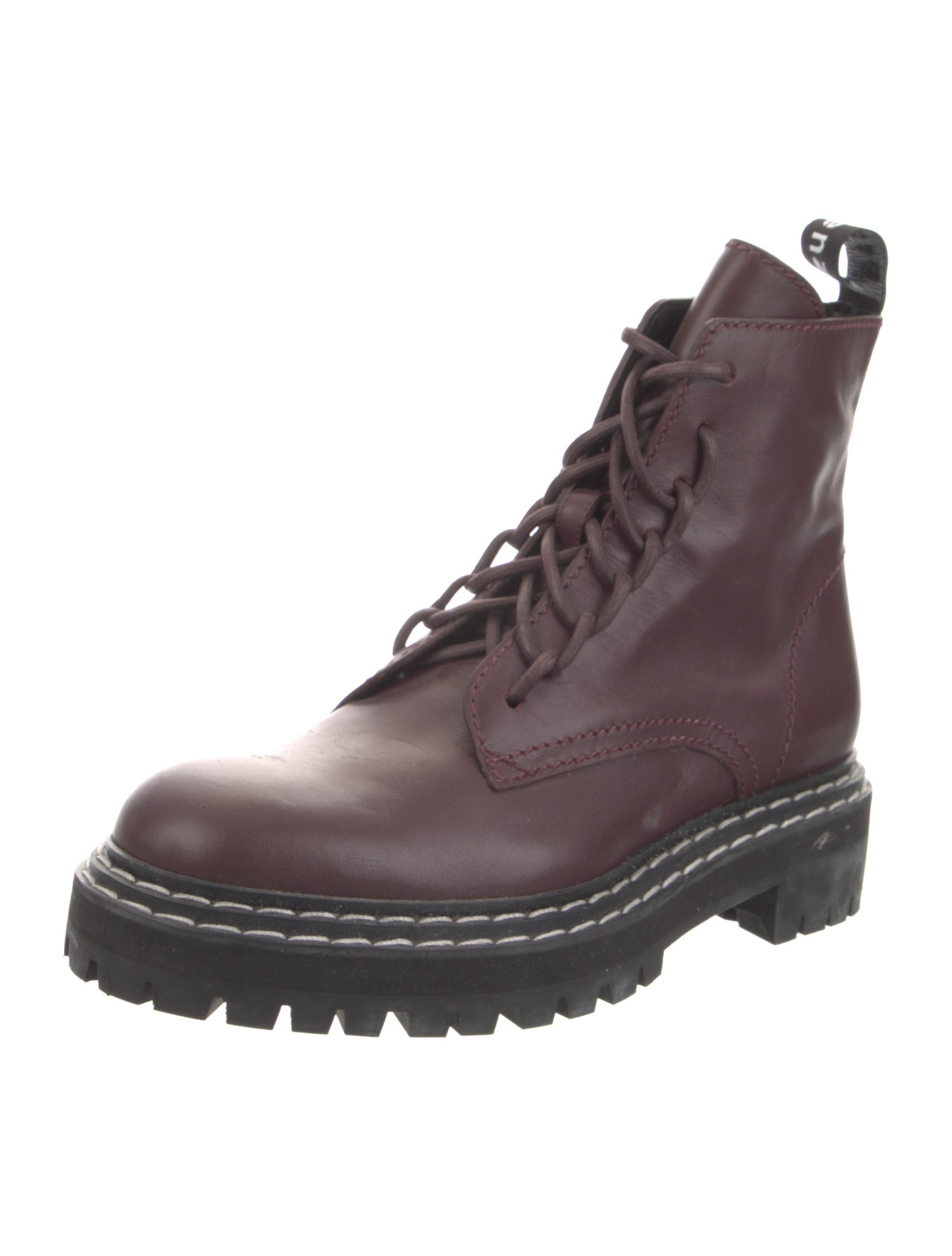 Proenza Schouler Leather Combat Boots