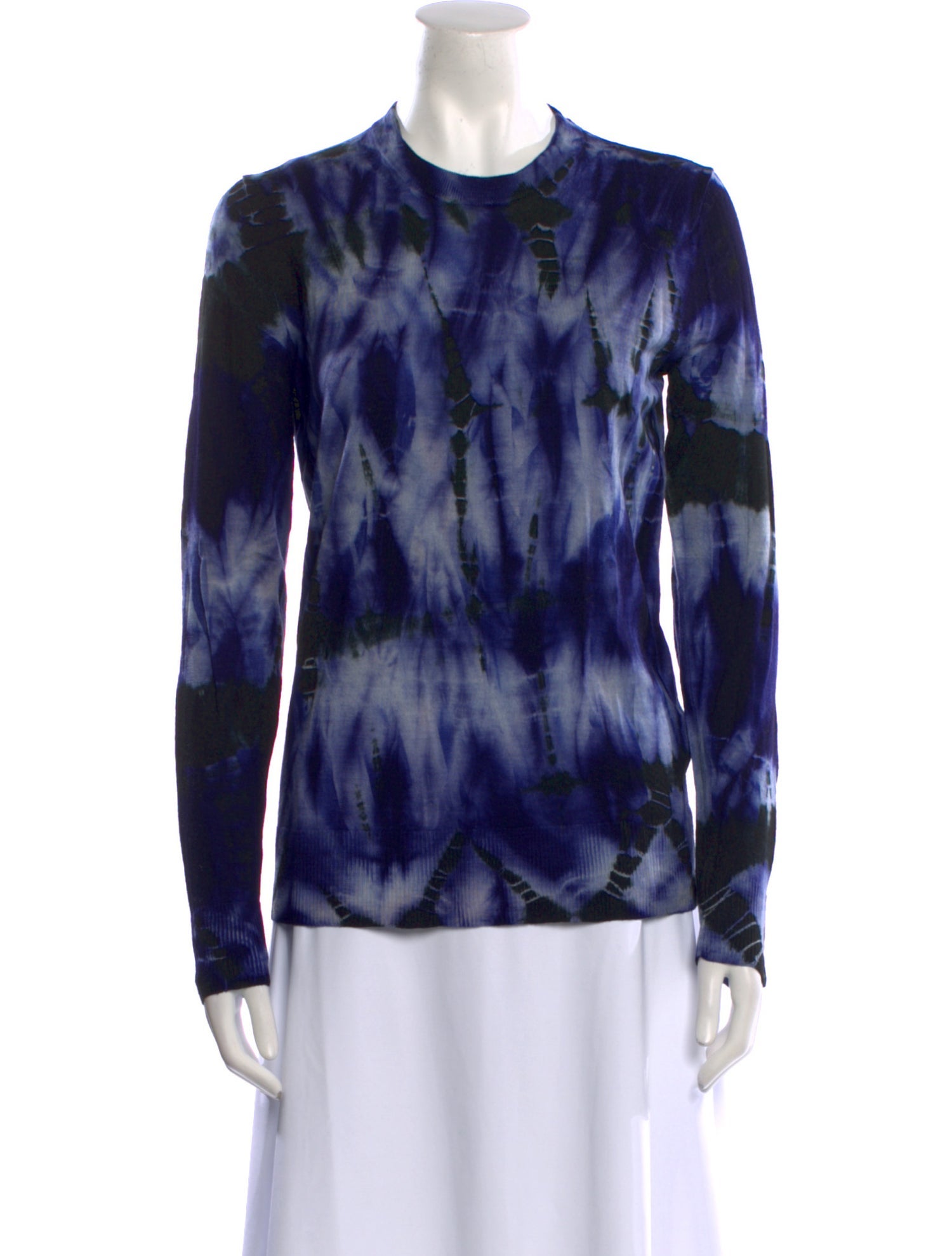 Proenza Schouler Merino Wool Tie-Dye Print Sweater
