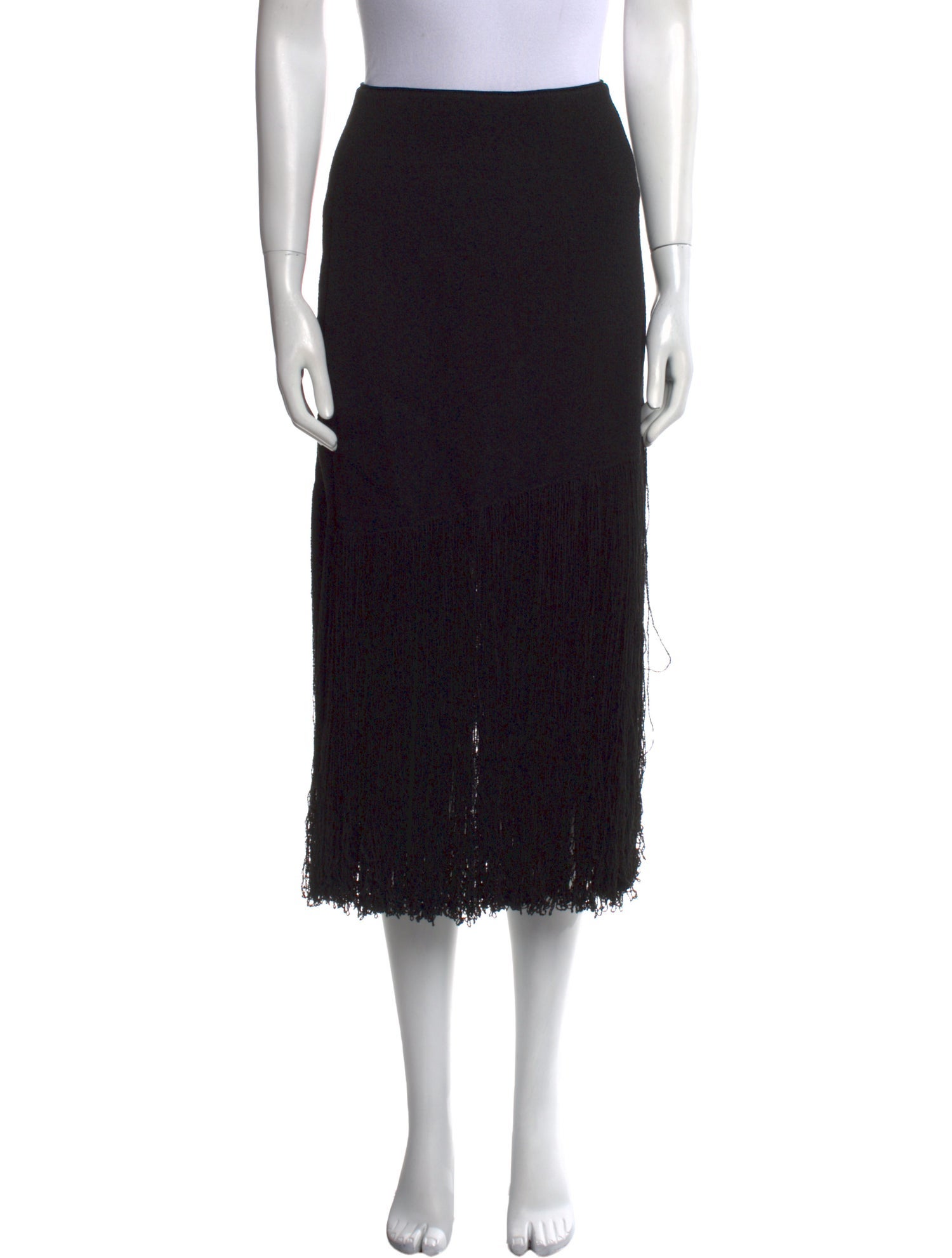 Proenza Schouler Fringe Trim Accent Midi Length Skirt w/ Tags