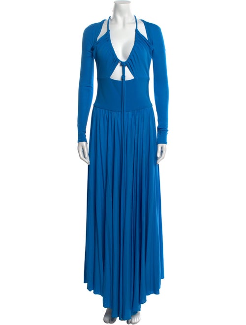 Proenza Schouler V-Neck Long Dress