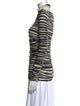 Proenza Schouler Silk Striped Top