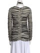 Proenza Schouler Silk Striped Top