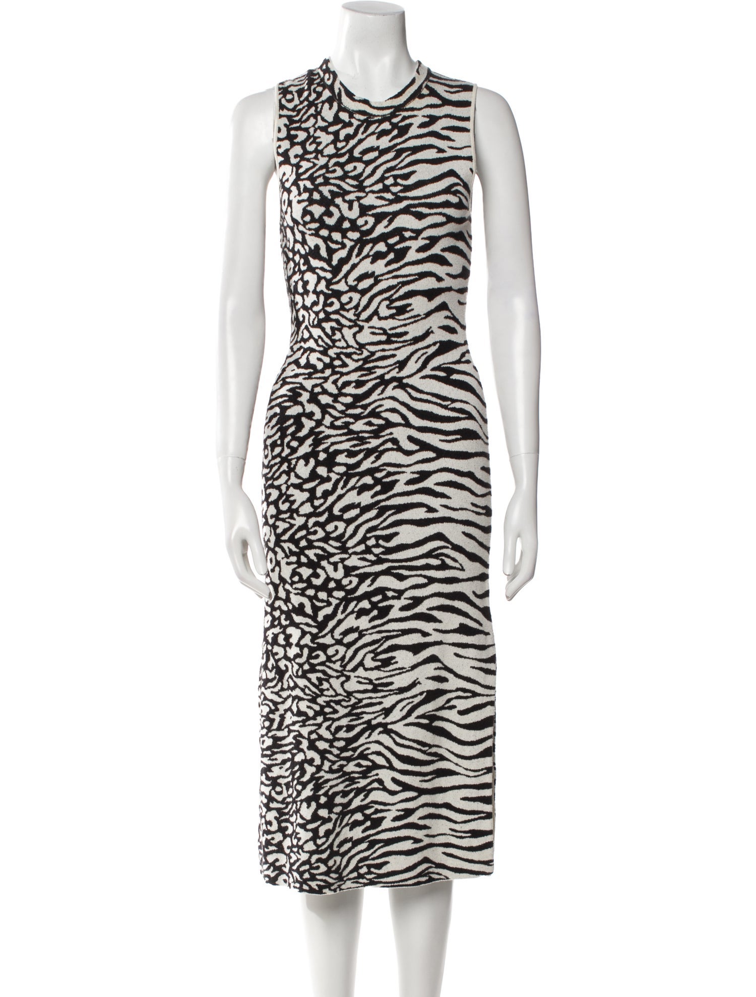 Proenza Schouler Animal Print Midi Length Dress