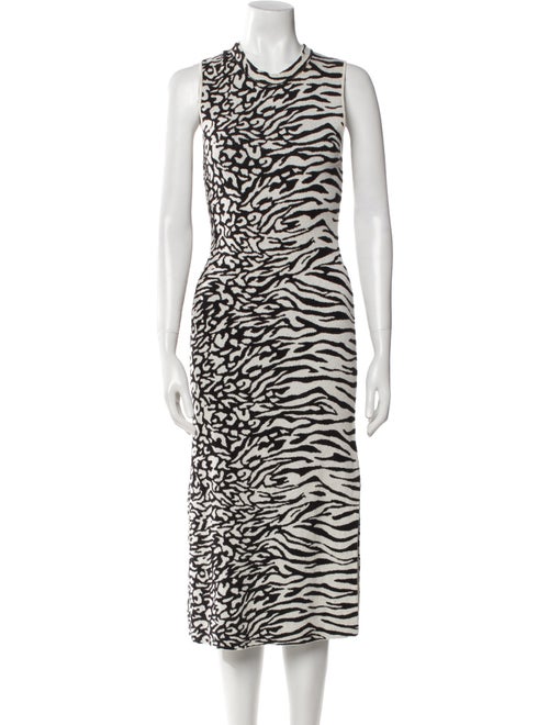 Proenza Schouler Animal Print Midi Length Dress