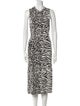 Proenza Schouler Animal Print Midi Length Dress