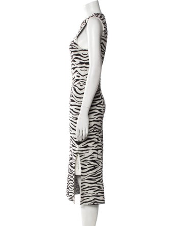 Proenza Schouler Animal Print Midi Length Dress