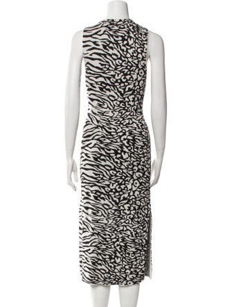 Proenza Schouler Animal Print Midi Length Dress