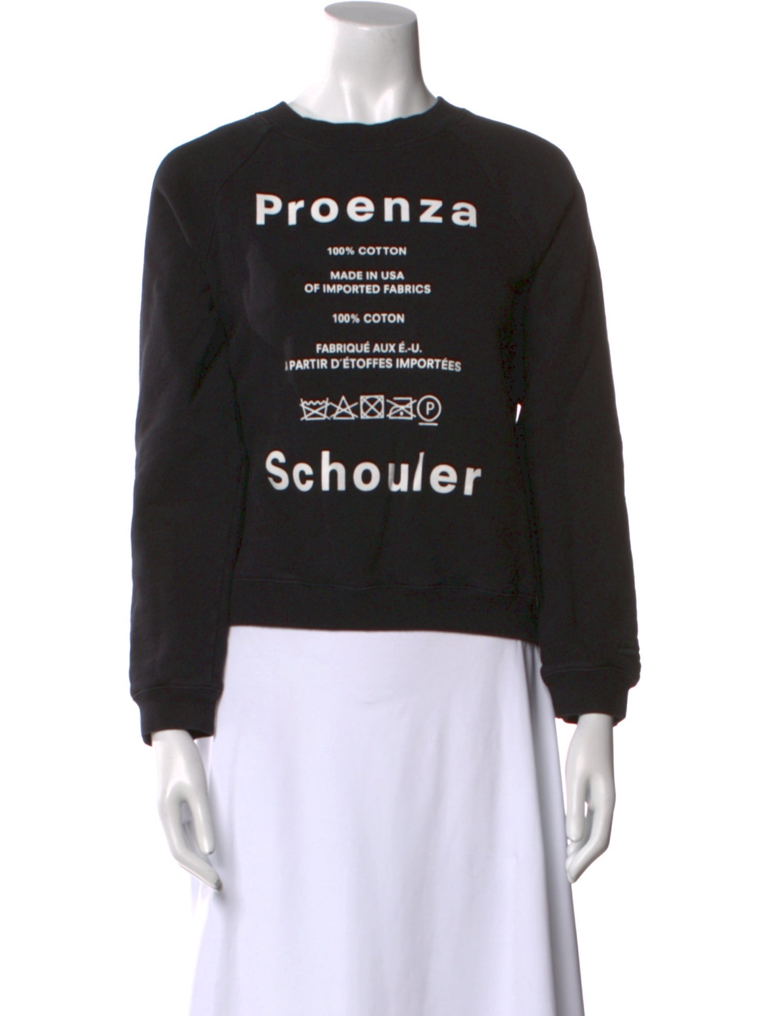 Proenza Schouler Graphic Print Crew Neck Sweatshirt
