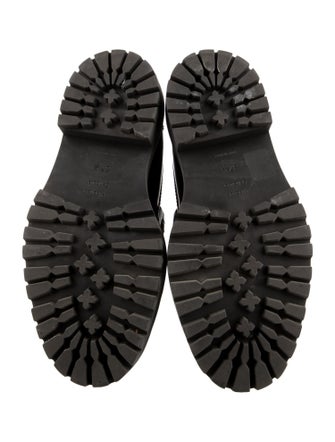 Proenza Schouler Leather Whipstitch Trim Loafers