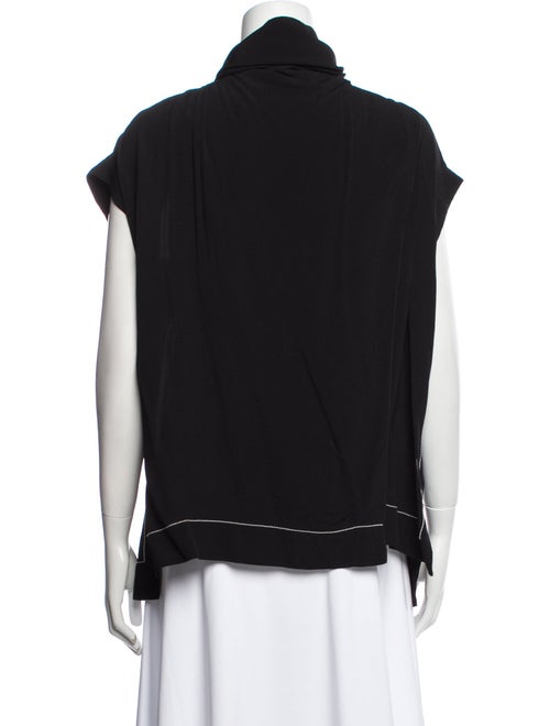 Proenza Schouler Mock Neck Short Sleeve Sweatshirt