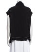 Proenza Schouler Mock Neck Short Sleeve Sweatshirt