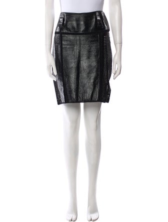 Proenza Schouler Lambskin Knee-Length Skirt