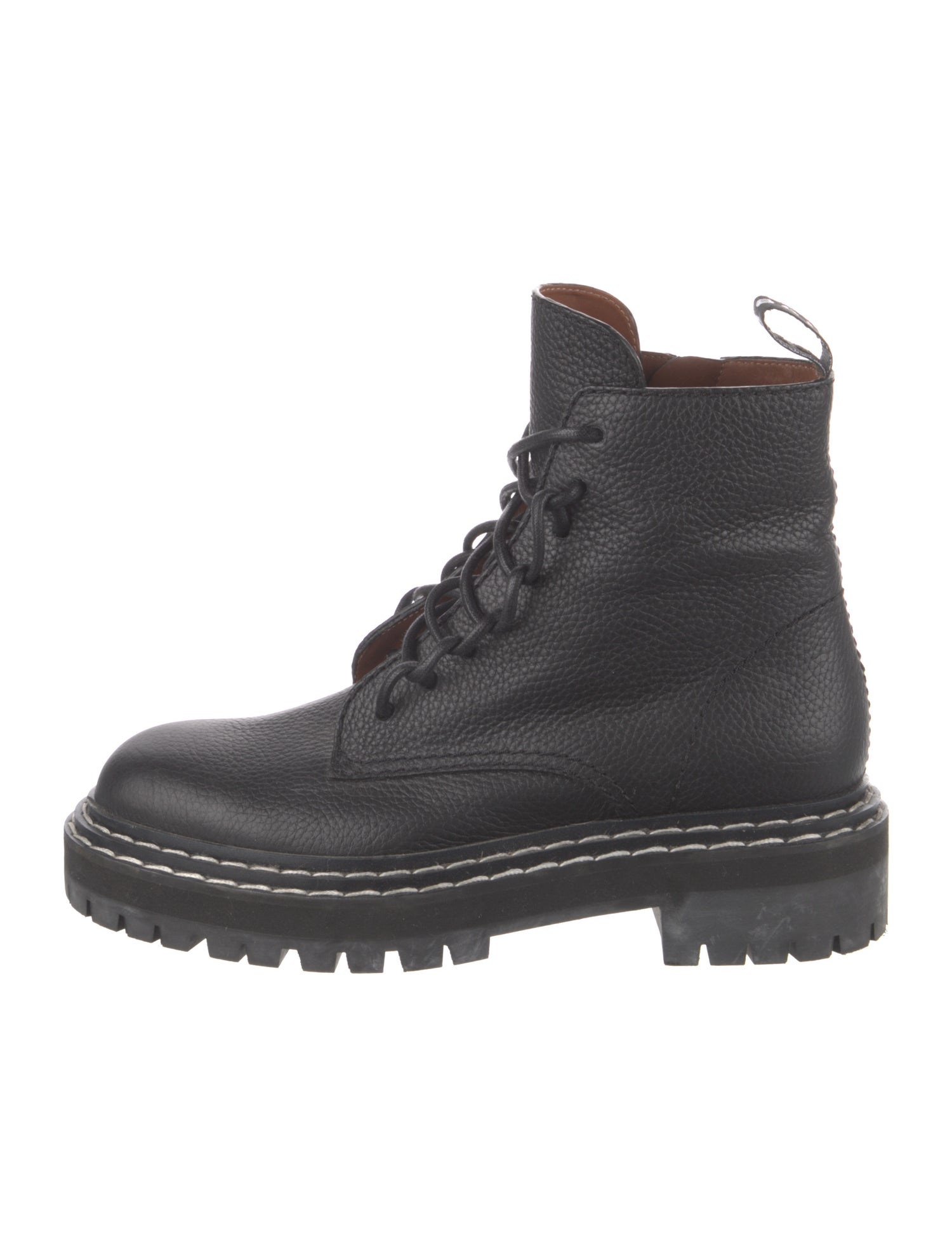 Proenza Schouler Leather Combat Boots