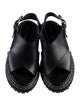 Proenza Schouler Leather Whipstitch Trim Slingback Flats