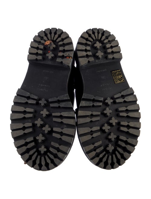 Proenza Schouler Leather Whipstitch Trim Slingback Flats