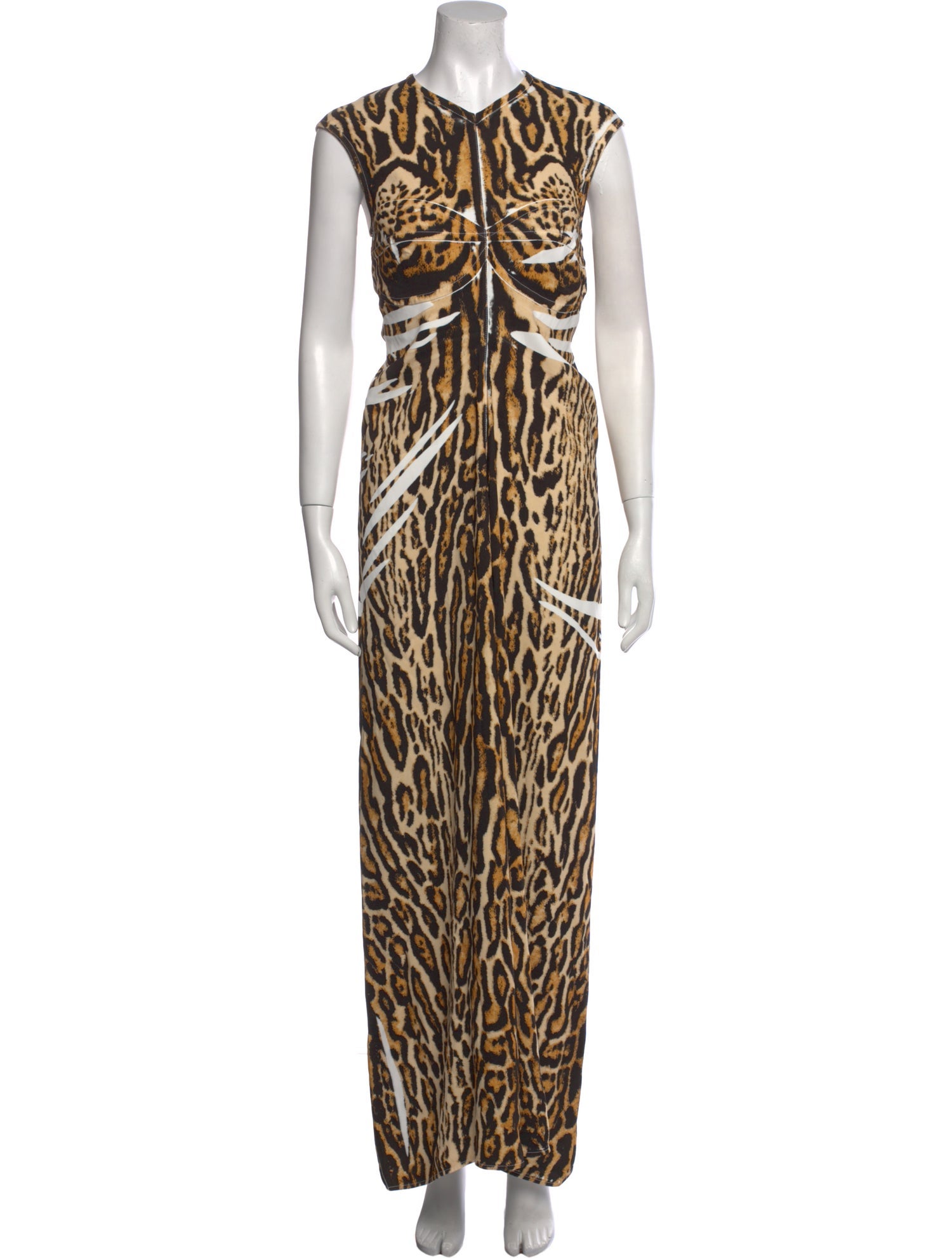 Proenza Schouler Animal Print Long Dress