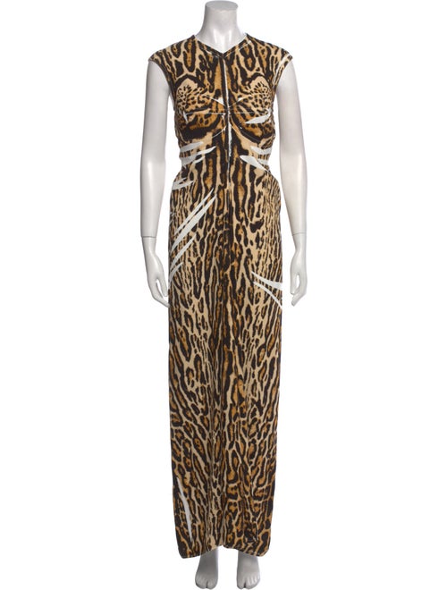 Proenza Schouler Animal Print Long Dress