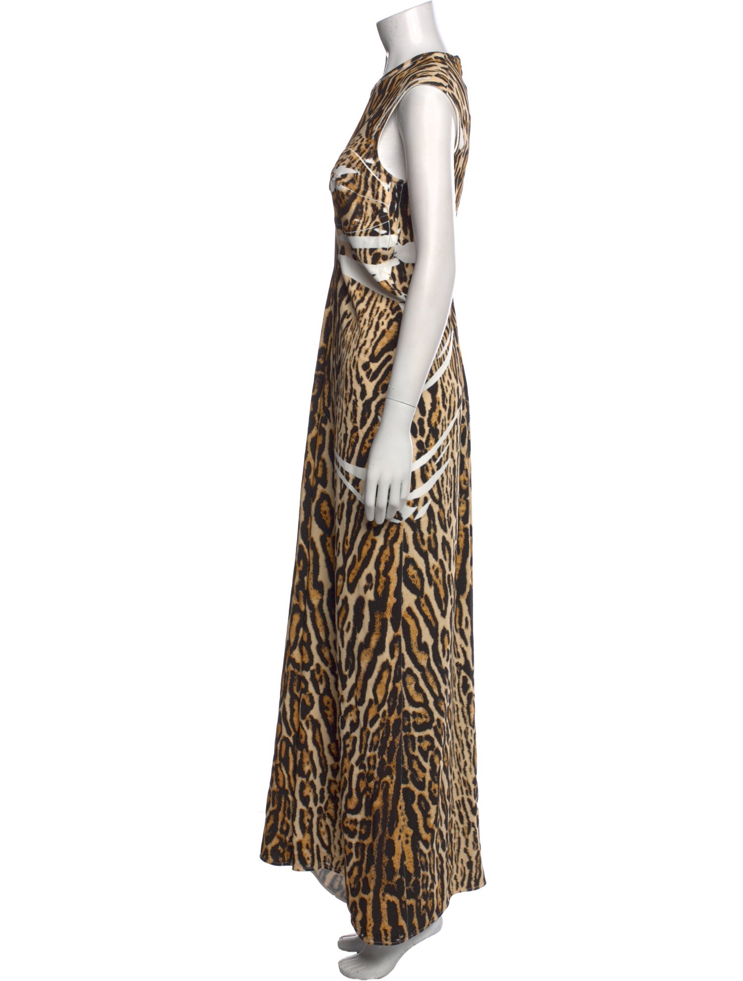 Proenza Schouler Animal Print Long Dress