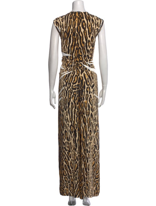 Proenza Schouler Animal Print Long Dress