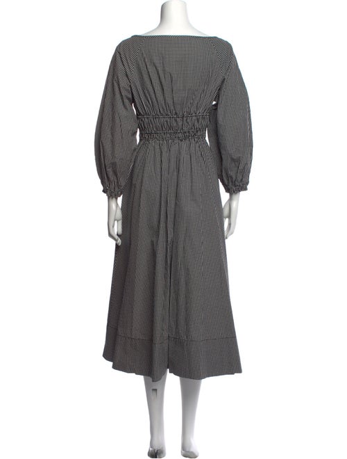 Proenza Schouler Plaid Print Long Dress