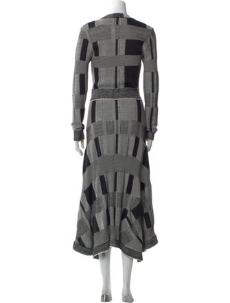 Proenza Schouler Plaid Print Long Dress